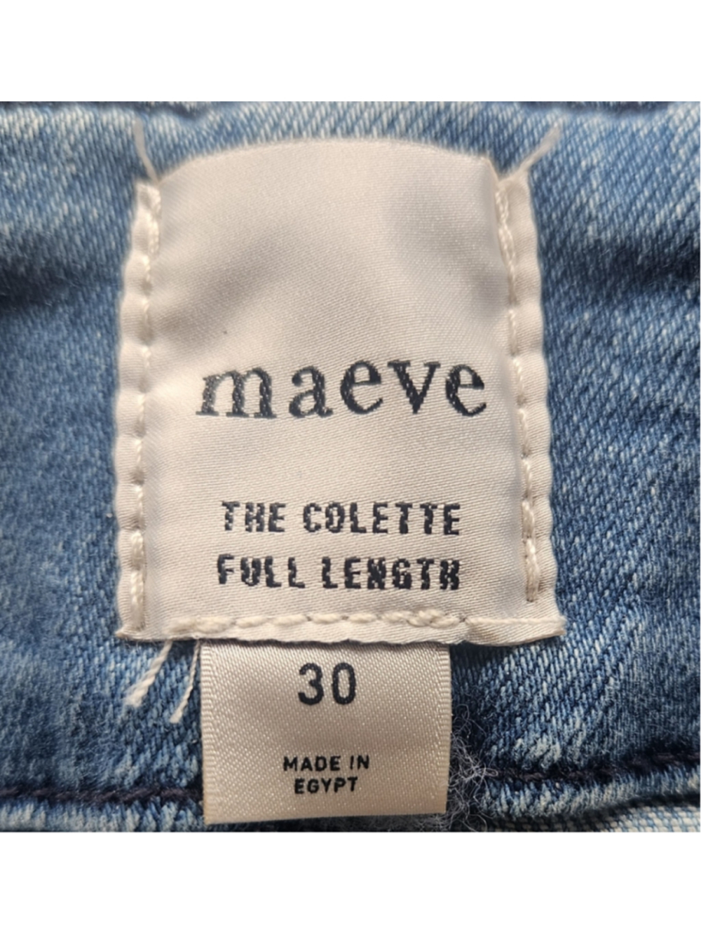 Anthropologie Maeve Colette High-Rise Wide-Leg Full-Length Jeans Size 30 - Picture 5 of 7